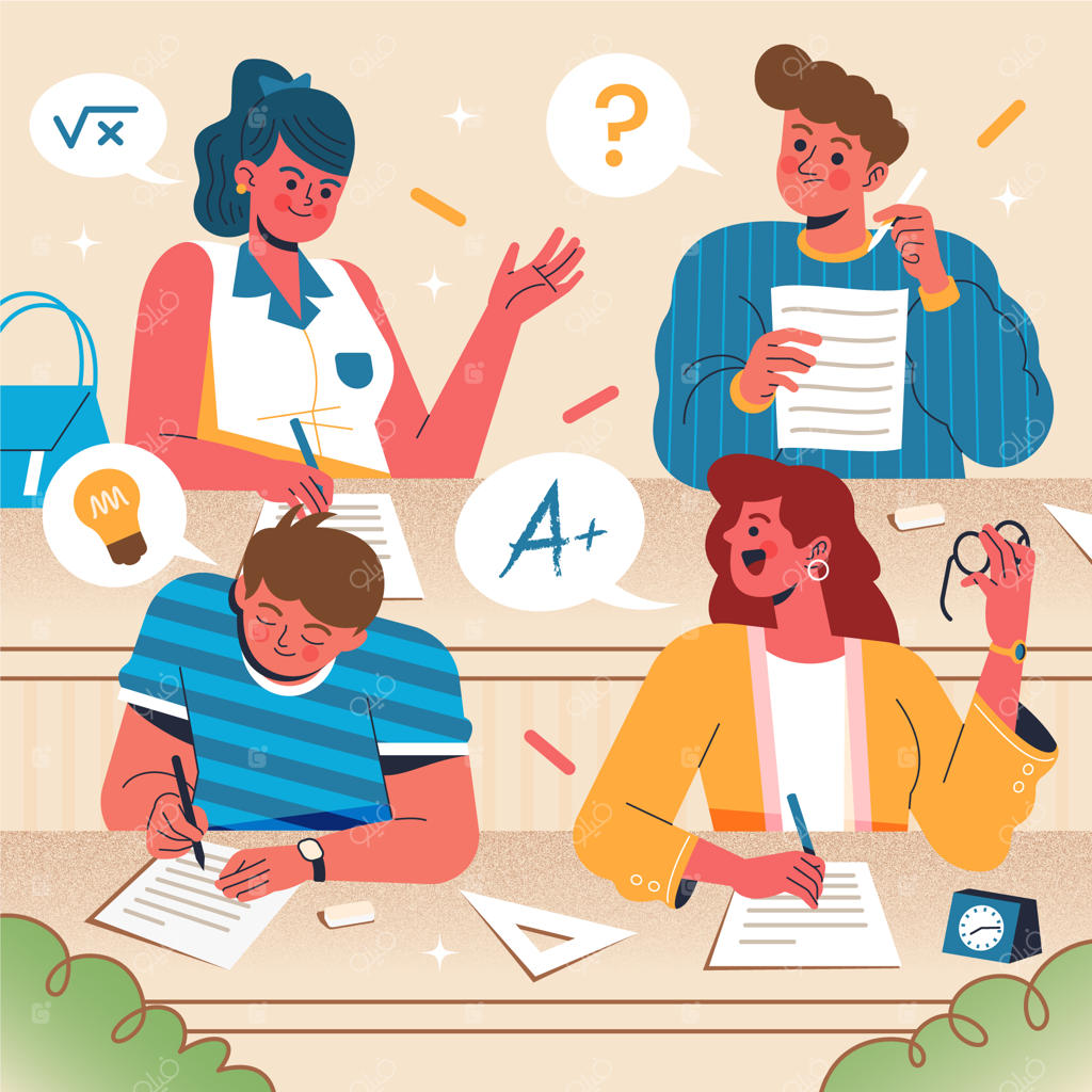 تصویرسازی امتحان دست‌کشیده