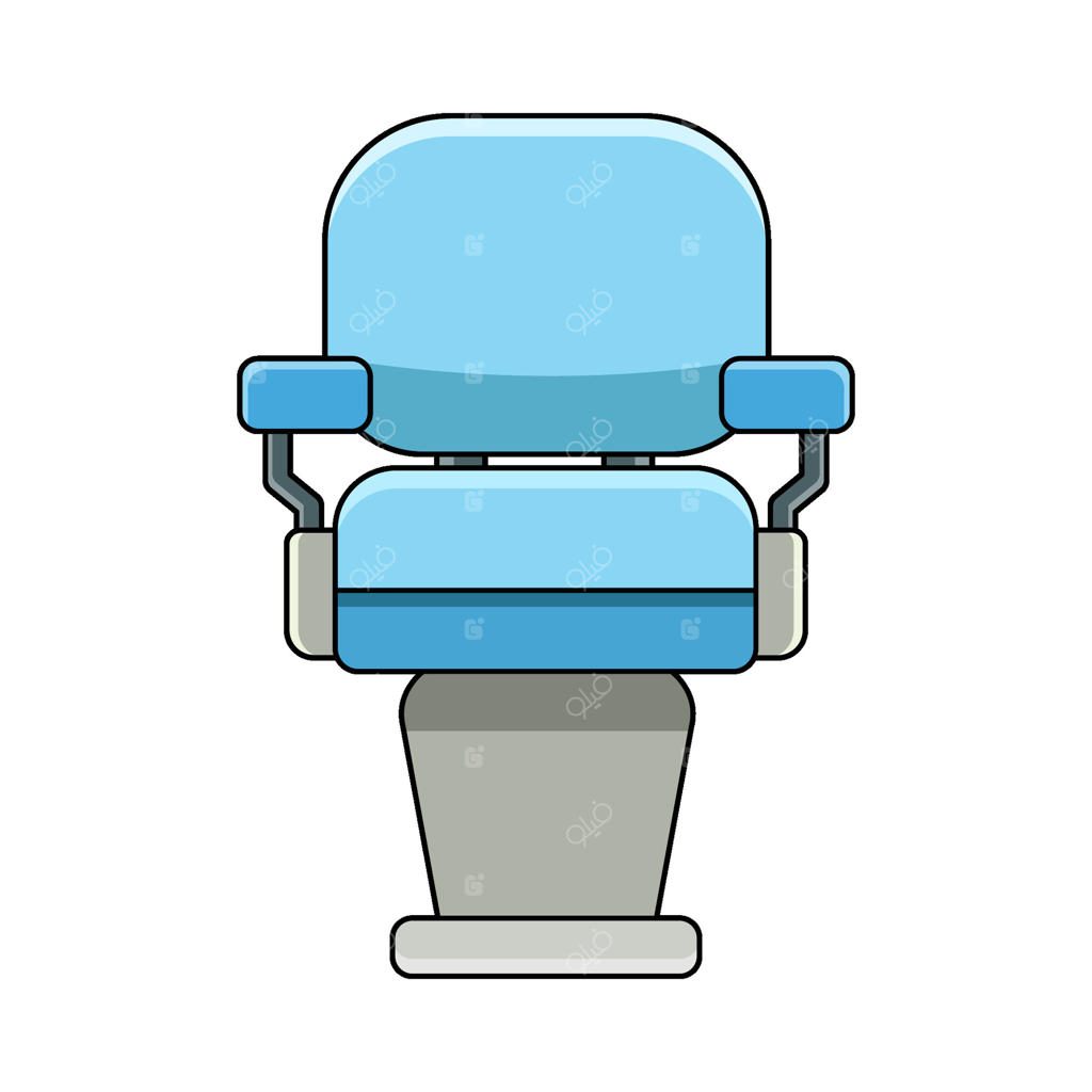 صندلی آرایشگری آبی