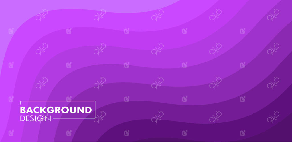 پس‌زمینه وکتور با خطوط موج‌دار بنفش و رنگارنگ و مدرن
