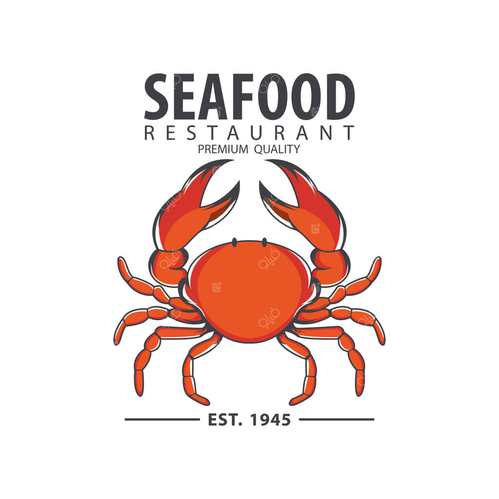 طرح نشان غذاهای دریایی