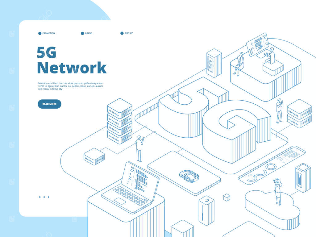 قالب صفحه فرود 5G