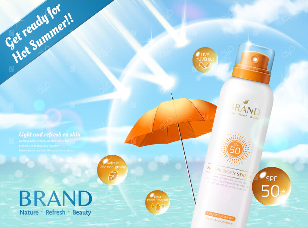 اسپری ضدآفتاب برای تابستان داغ
