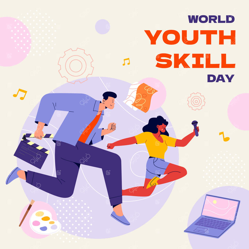 تصویرسازی روز جهانی مهارت‌های جوانان