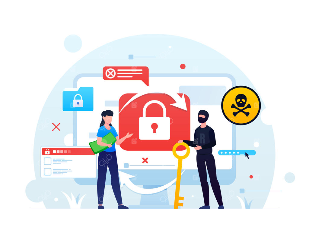 تصویرسازی باج‌افزار گرادیان