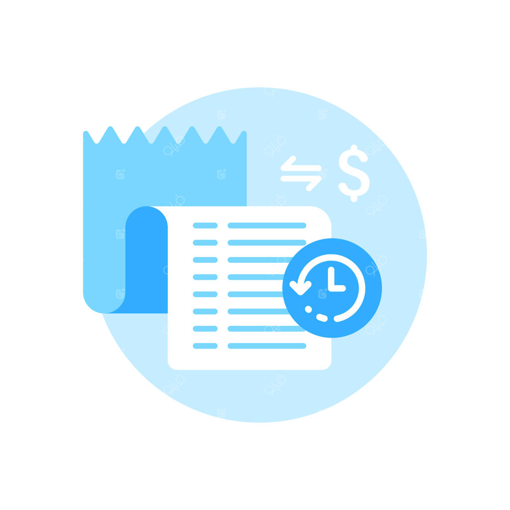 تصویرسازی مفهومی تاریخچه تراکنش با طراحی تخت، وکتور EPS10. المان گرافیکی مدرن مناسب برای صفحه فرود، رابط کاربری وضعیت خالی، اینفوگرافیک و آیکون