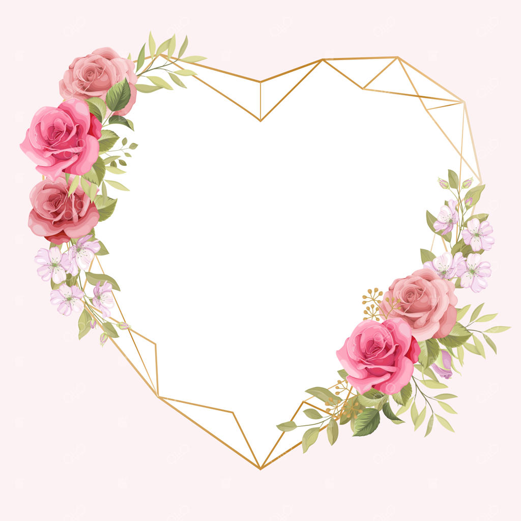 قاب گلدار شیک برای دعوت‌نامه‌های تزیینی