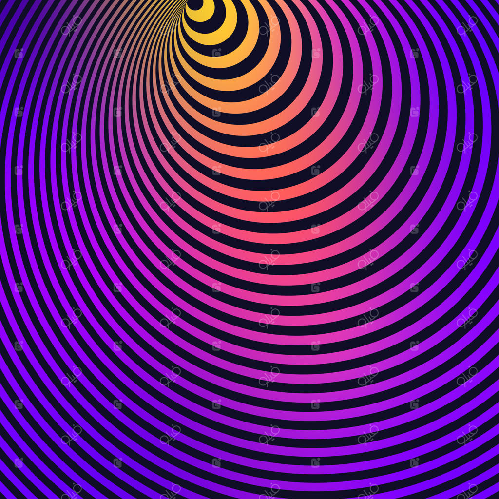 پس‌زمینه راه‌راه با خطای دید رنگارنگ