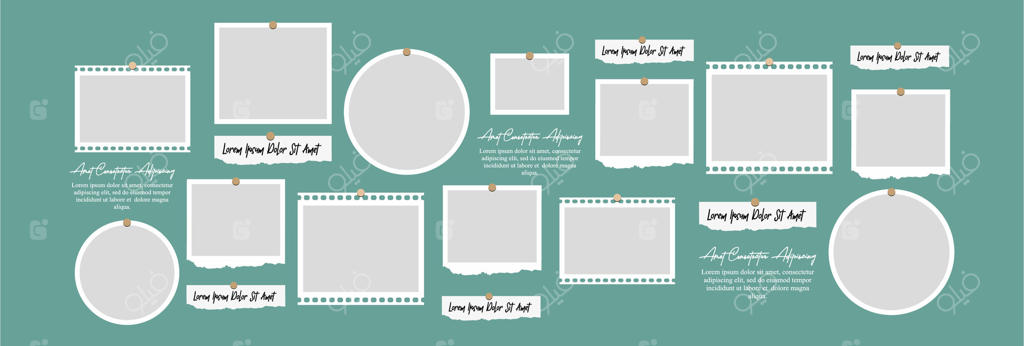 مفهوم مدرن کلاژ قاب عکس