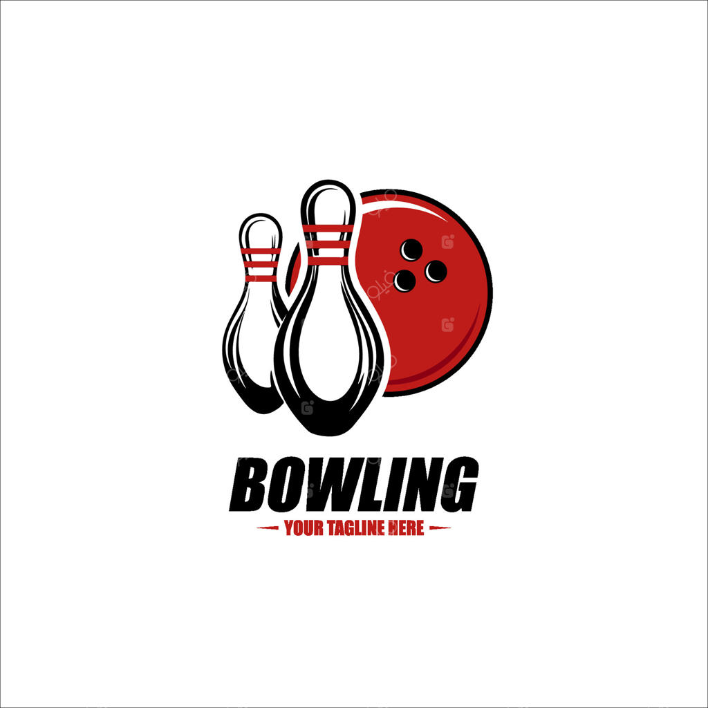 پترن طراحی لوگوی بولینگ - نشان مسابقات بولینگ
