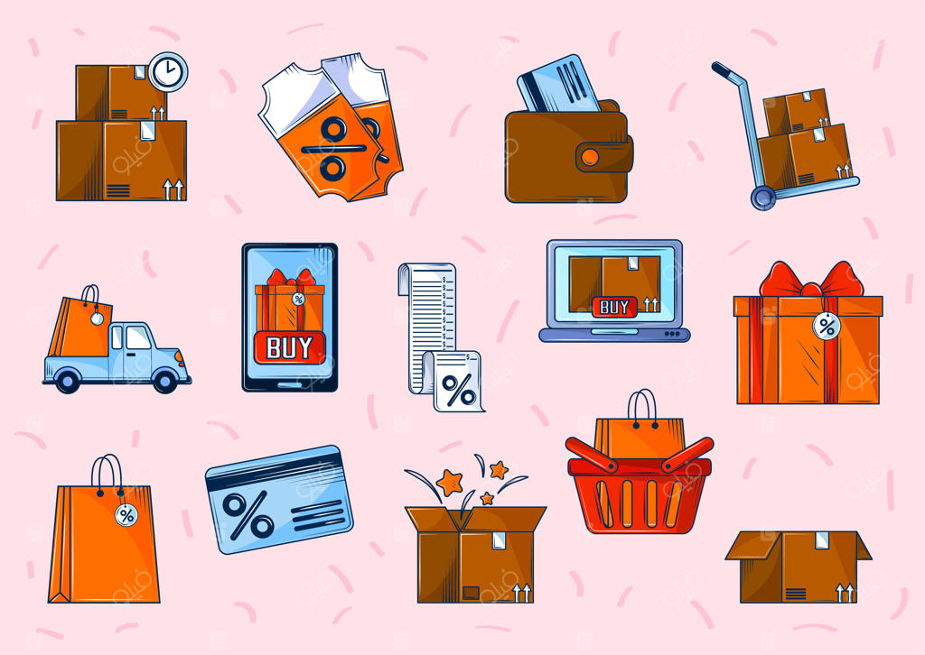 مجموعه آیکون‌های خرید