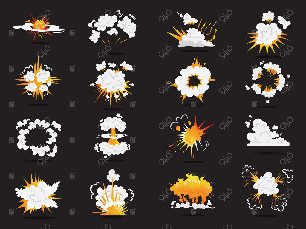 مجموعه‌ای از افکت‌های انفجاری.