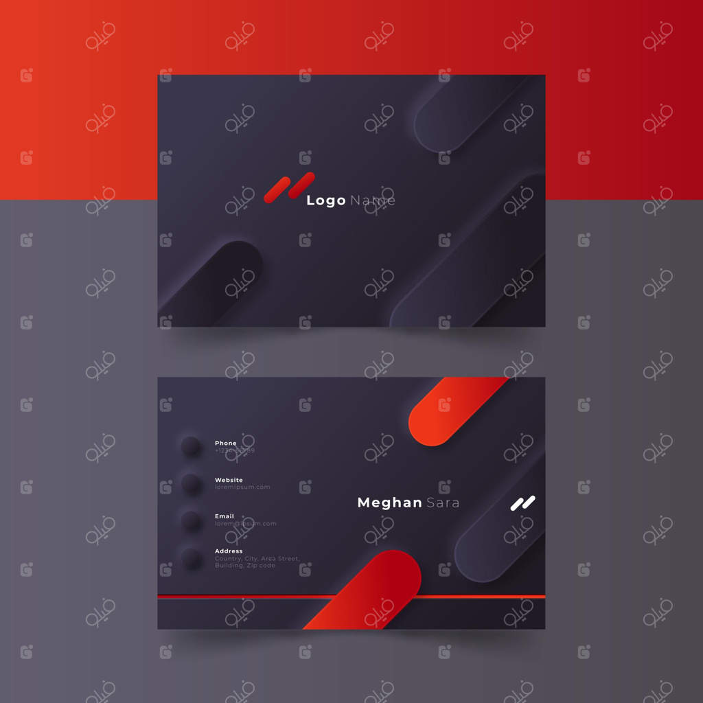 قالب کارت ویزیت به سبک نوومورفیسم