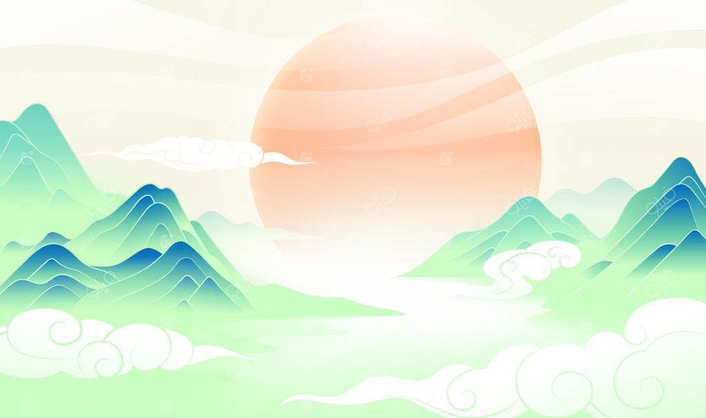 منظره کوهستانی آرام