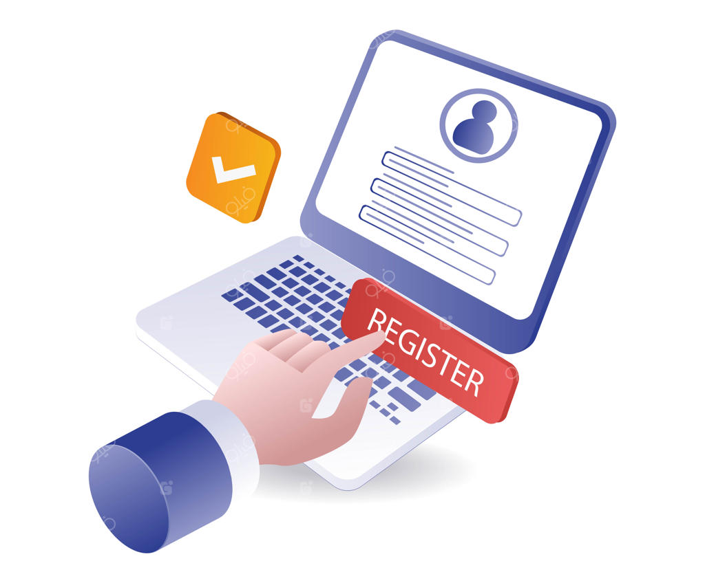 وارد کردن اطلاعات فرم ثبت‌نام آنلاین با کامپیوتر