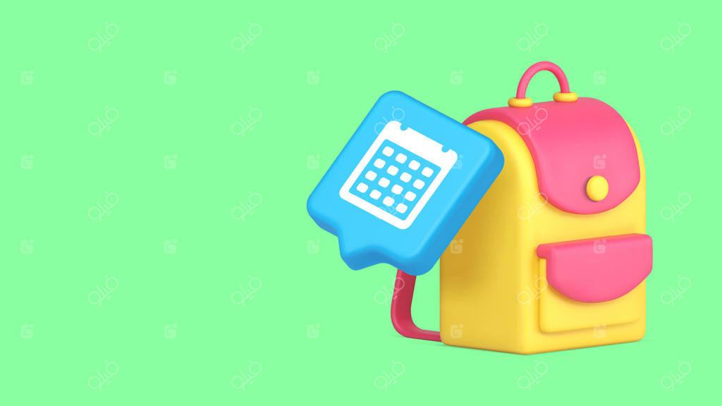 کوله‌پشتی رنگارنگ