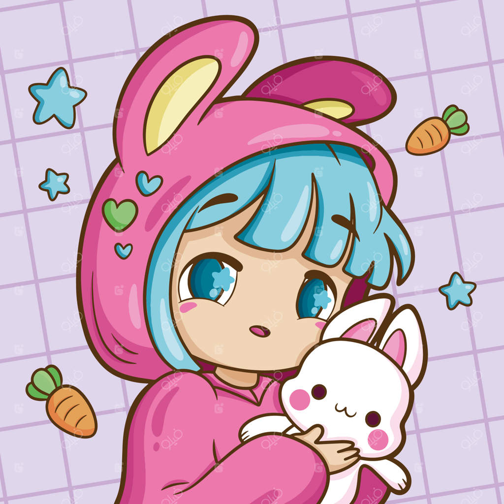 تصویرسازی دستی انیمه کاوایی