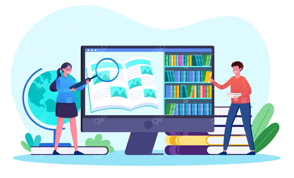 مفهوم آموزش آنلاین برای وبسایت