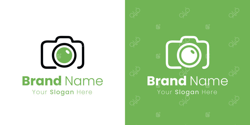 طراحی لوگوی دوربین مینیمال مدرن برای برندهای خلاق و کسب‌وکارهای عکاسی