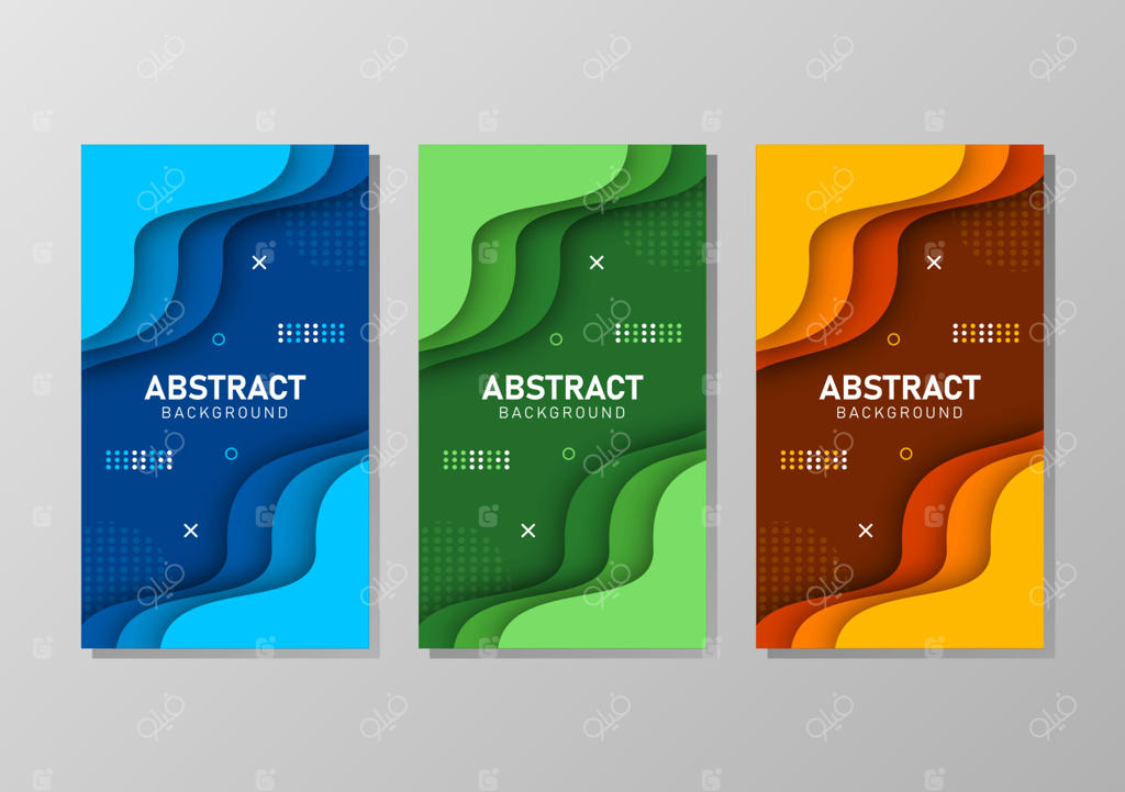 زمینه مایع و هندسی با اشکال گرادیان رنگارنگ