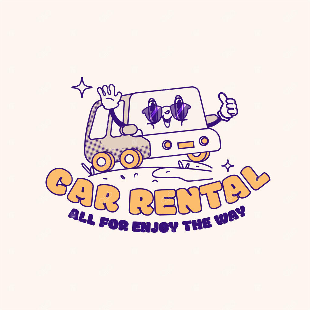 پترن لوگوی نقاشی شده با دست برای حمل‌ونقل