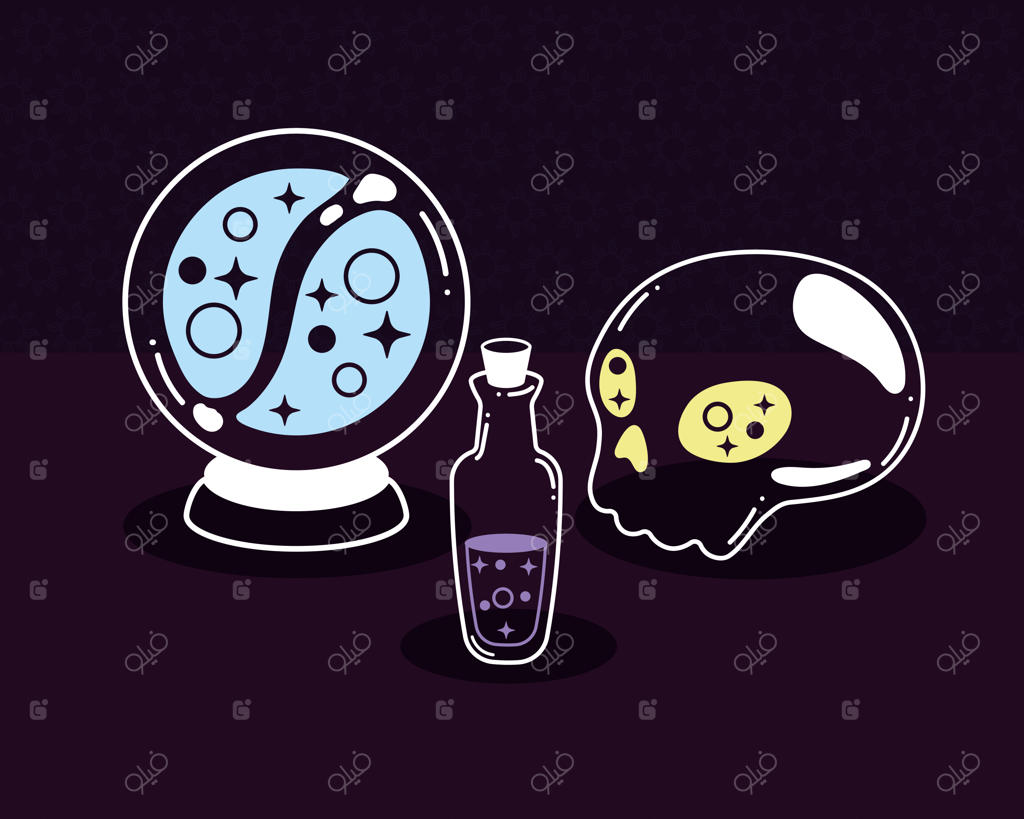 جمجمه و گوی بلورین