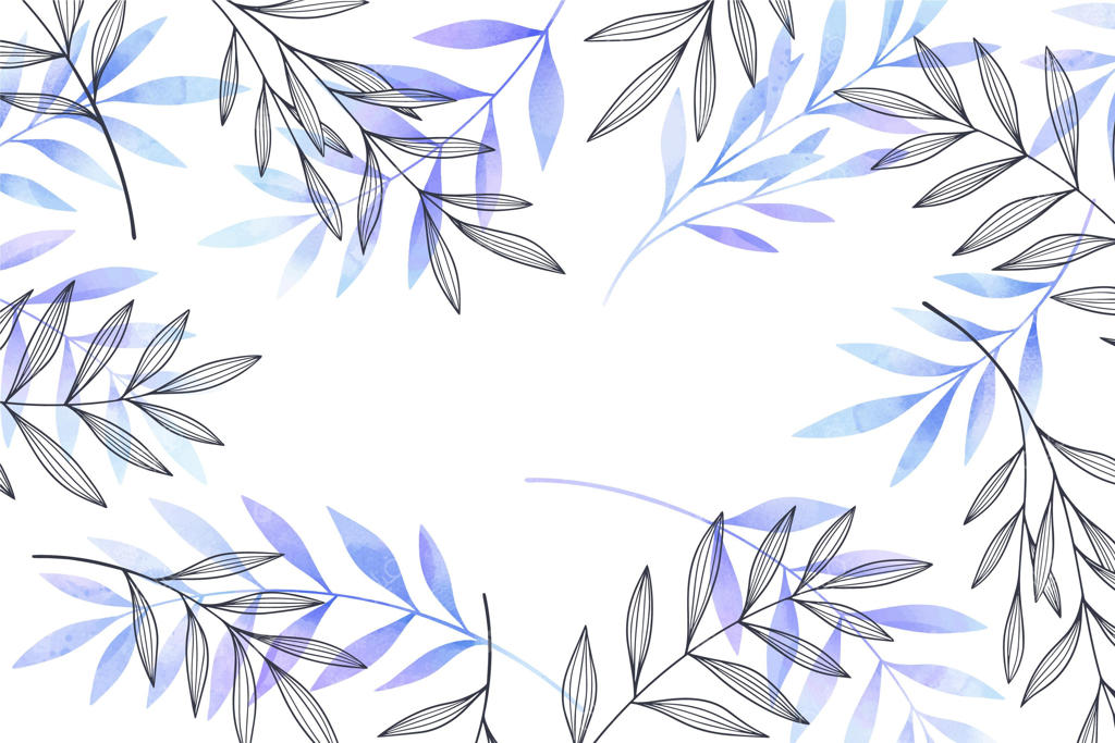 پس‌زمینه گل‌دار آبرنگی