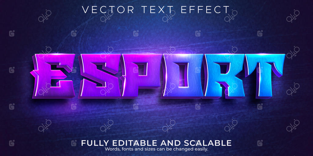 افکت متن ایسپورت