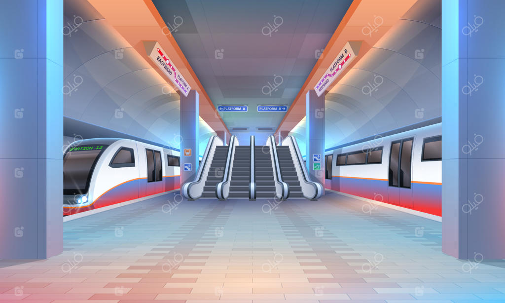 فضای داخلی ایستگاه مترو