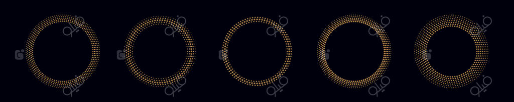 قاب‌های دایره‌ای نقطه‌ای برای پروژه‌های طراحی