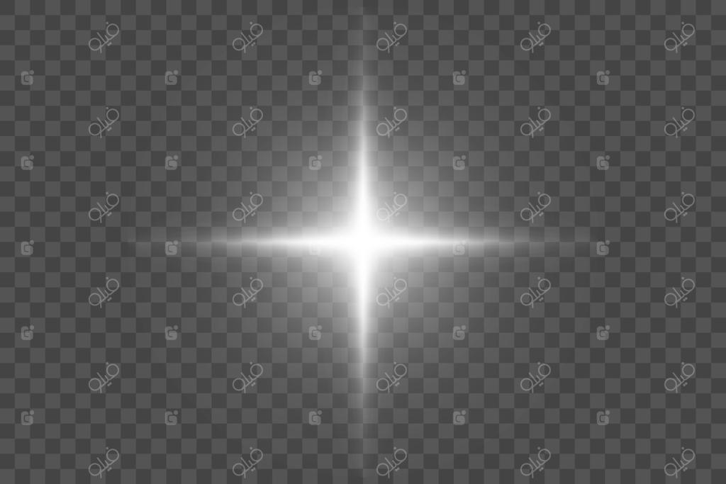 اثر درخشش نور، پرتو ستاره‌ای چشمک‌زن، شعاع نور درخشان، تصویر پرتو و جرقه نور ستاره‌ای.