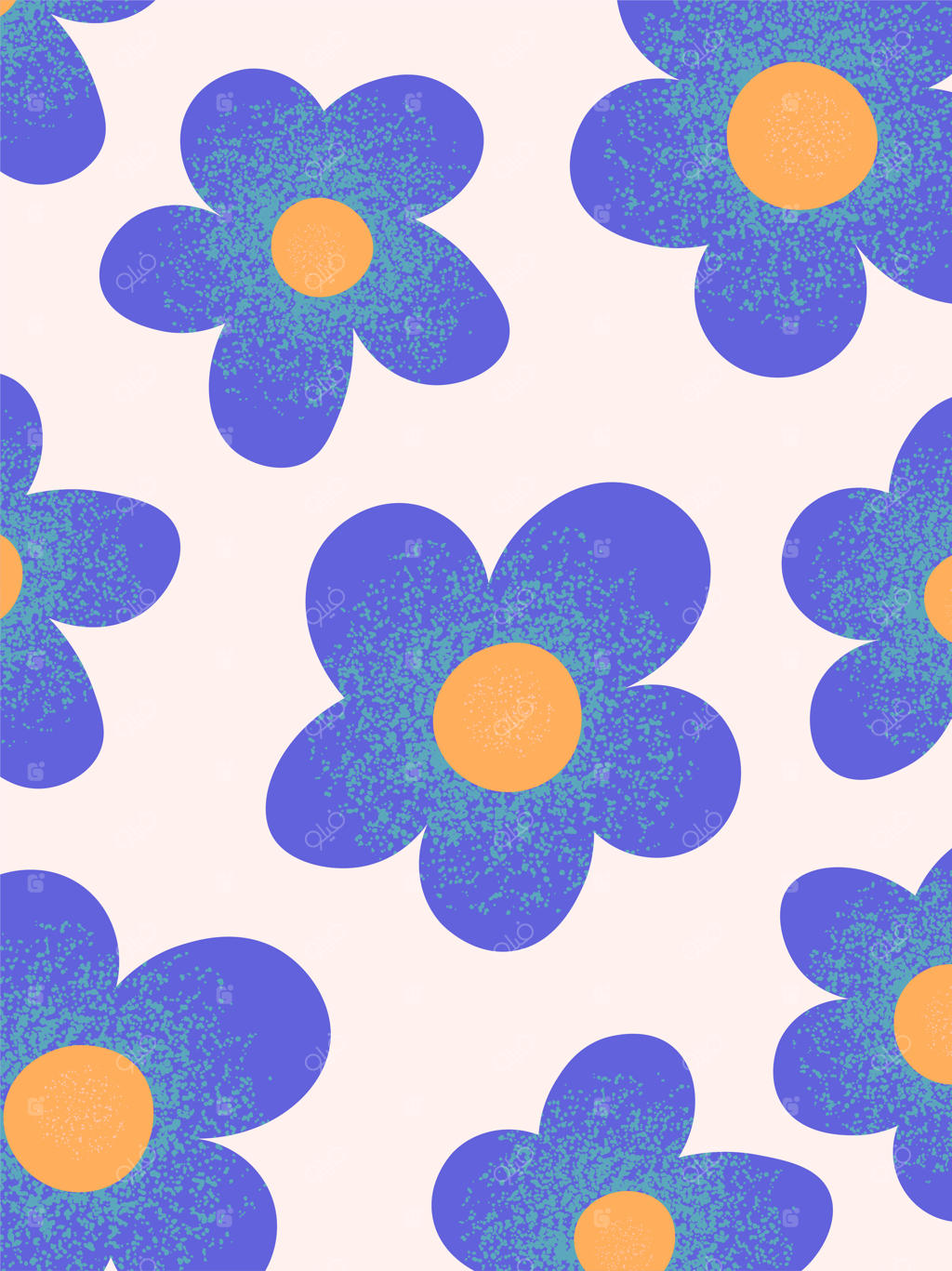 پوسترهای شاد و قدیمی با طرح گل برای تبلیغ فروشگاه گل در شبکه‌های اجتماعی