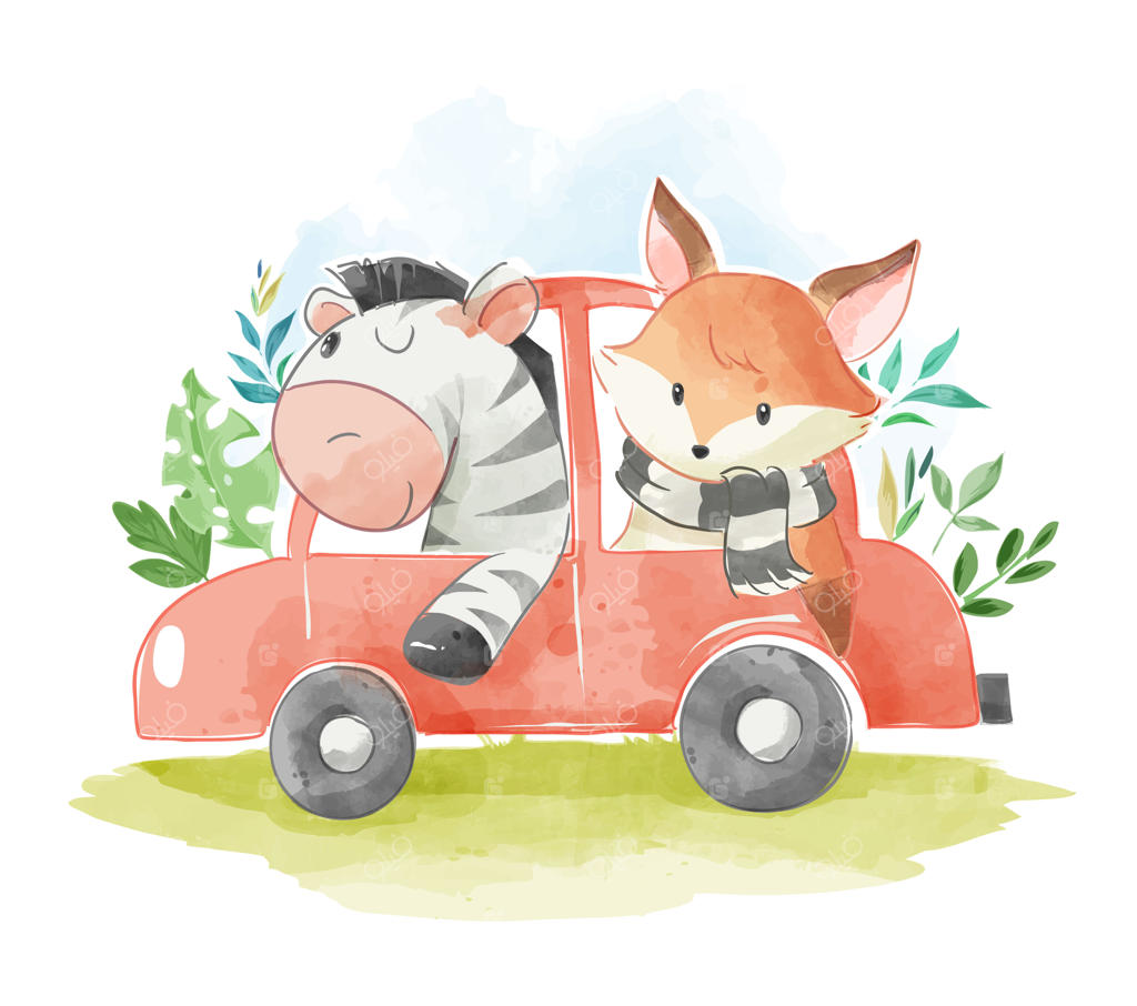 حیوانات دوست در ماشین