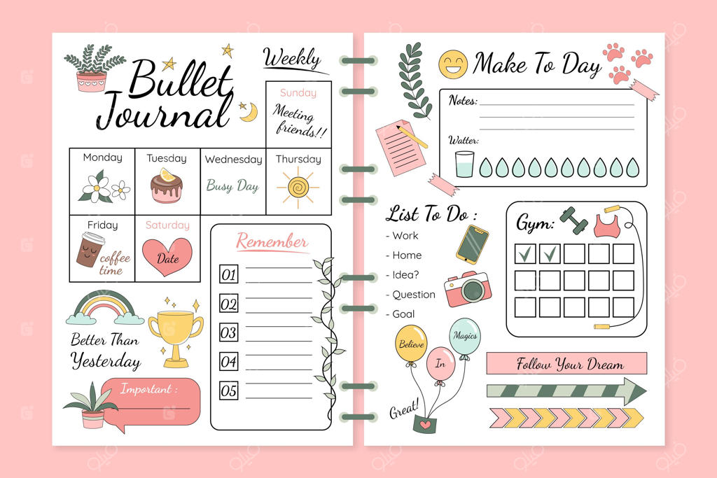 قالب برنامه‌ریزی بولت ژورنال