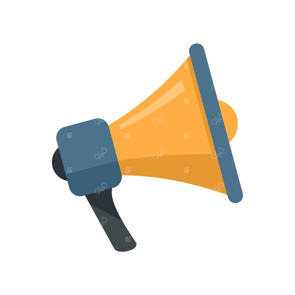 تصویرسازی وکتور و تخت آیکون زبان‌شناس با بلندگو، جداشده در پس‌زمینه سفید