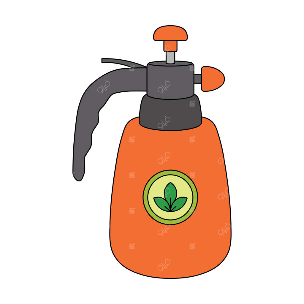 تصویرسازی نقاشی کودکان: کارتون سمپاش باغچه