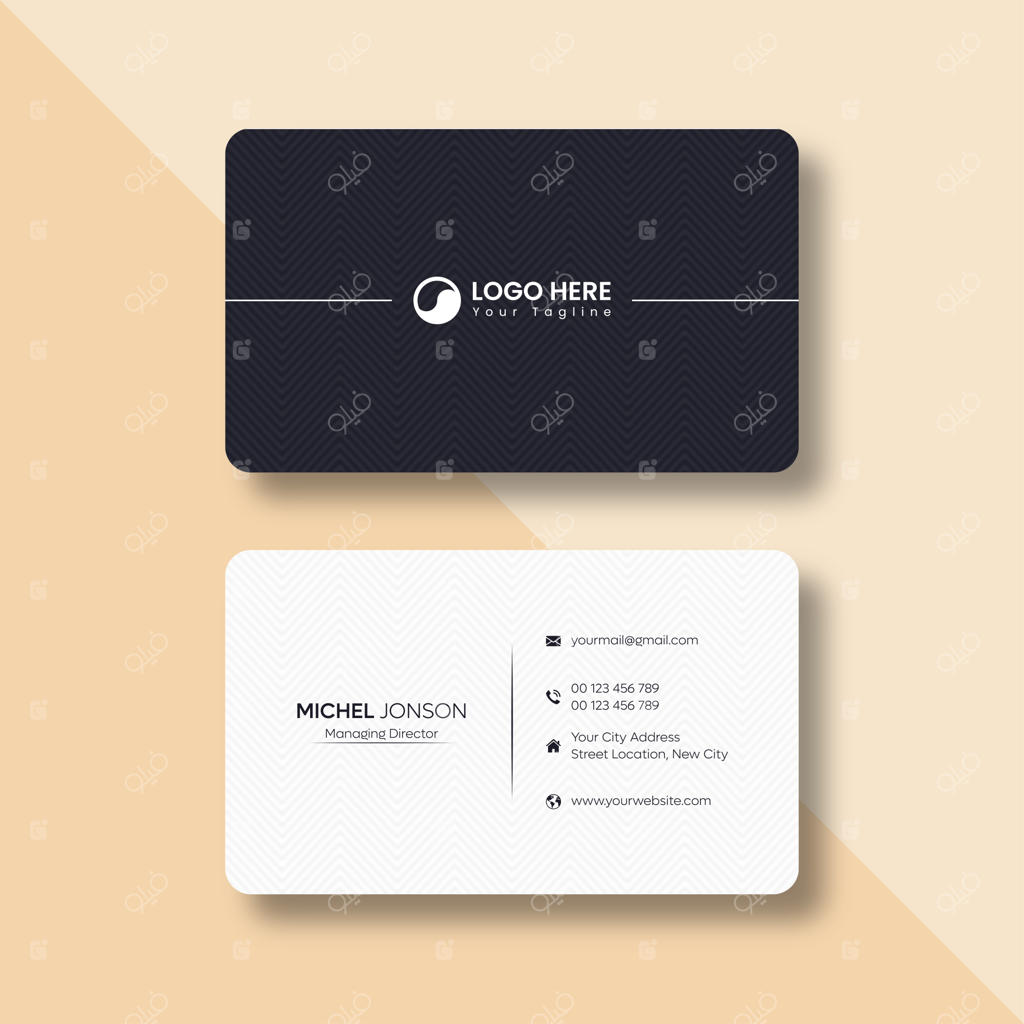 قالب کارت ویزیت حرفه‌ای، مدرن و مینیمال