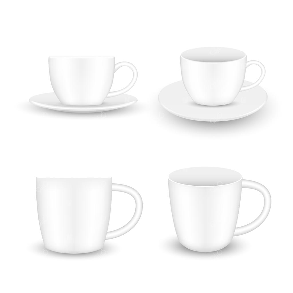 فنجان قهوه سرامیکی واقعی برای برندینگ