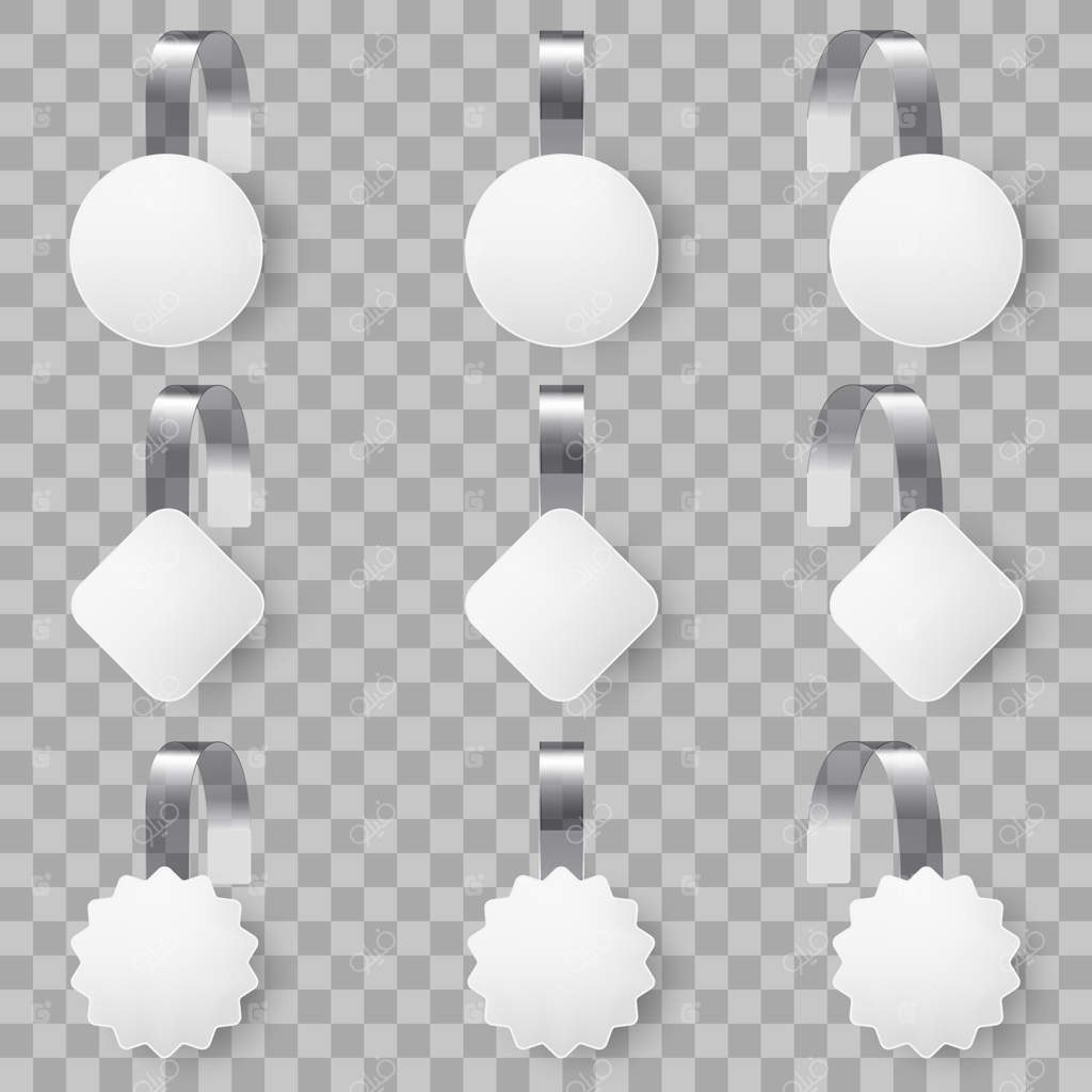 نوسان‌دهنده‌های سوپرمارکت: برچسب‌های تبلیغاتی تخفیف، برچسب‌های گرد و مربع سوپرمارکت