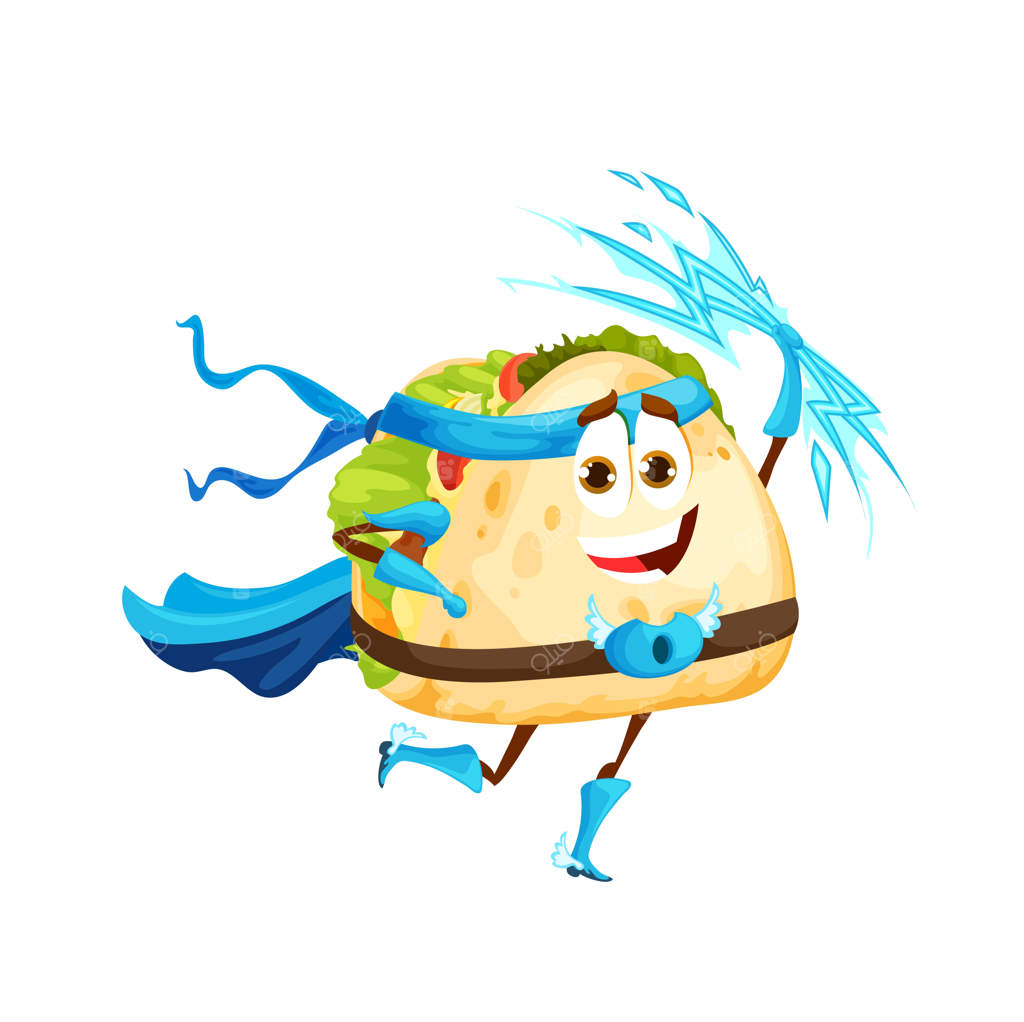 شخصیت ابرقهرمان تاکو کارتونی با برق‌آسا