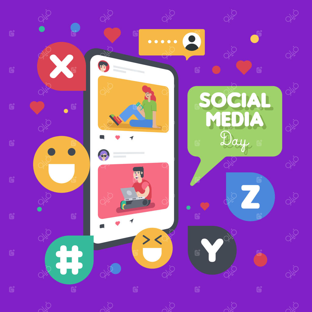 بنر روز رسانه‌های اجتماعی مبارک