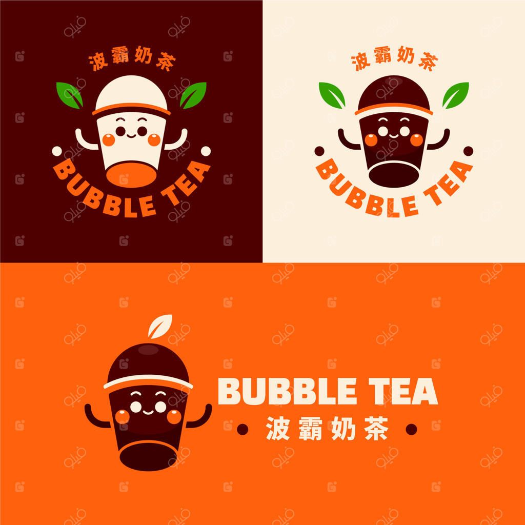 طراحی لوگوی دستی برای چای بابل