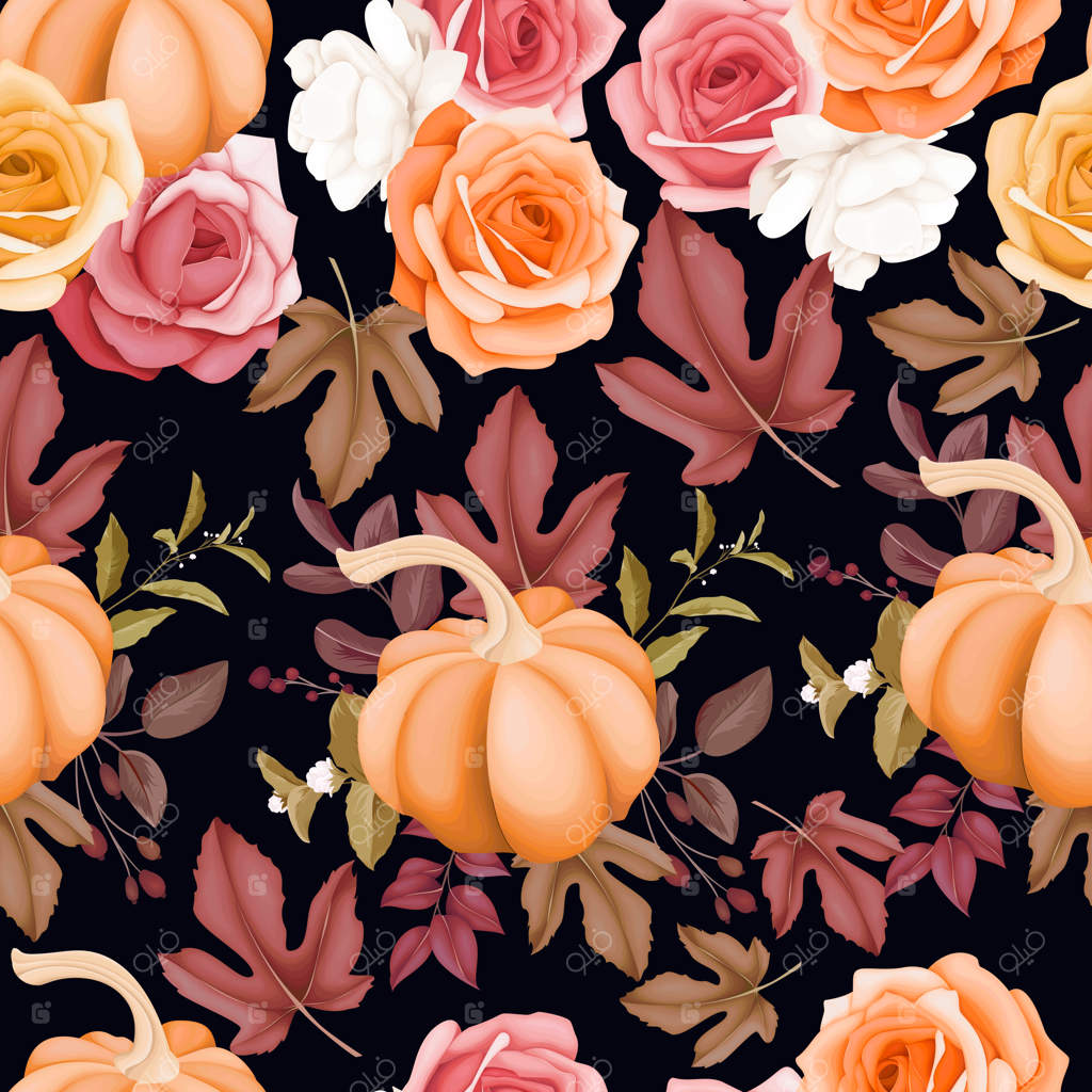 طراحی بی‌نظیر گل و برگ به صورت پترن