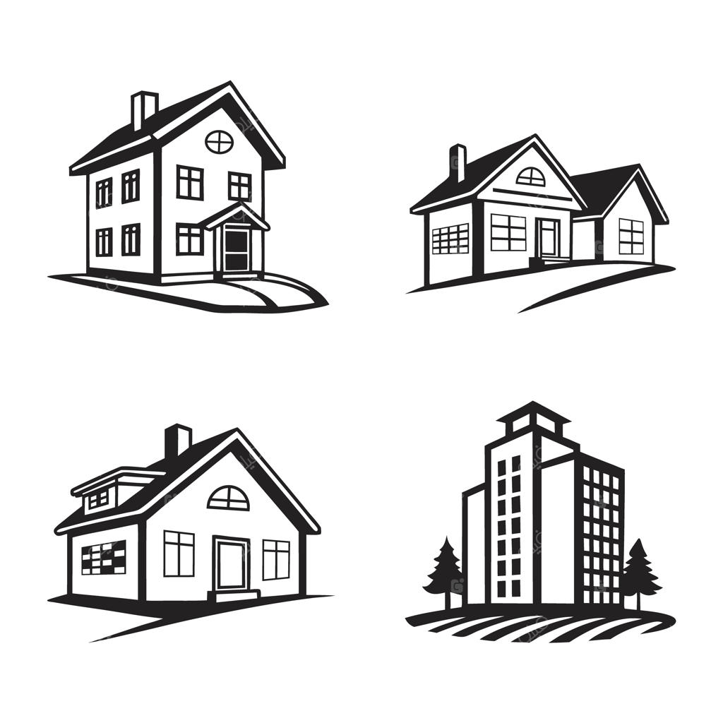 مجموعه آیکون خانه و ساختمان