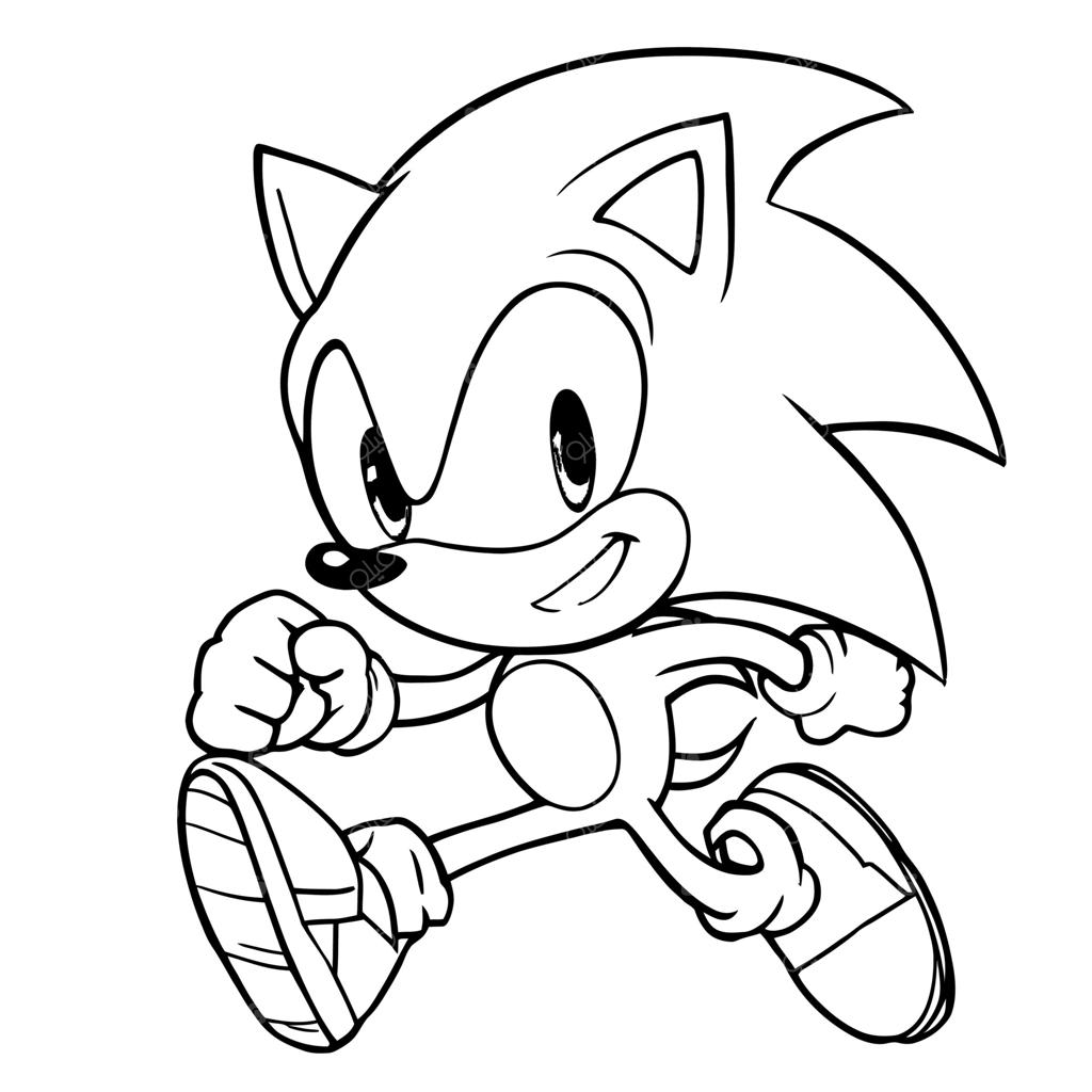 شخصیت جوجه‌تیغی تندرو برای فعالیت‌های رنگ‌آمیزی کودکان