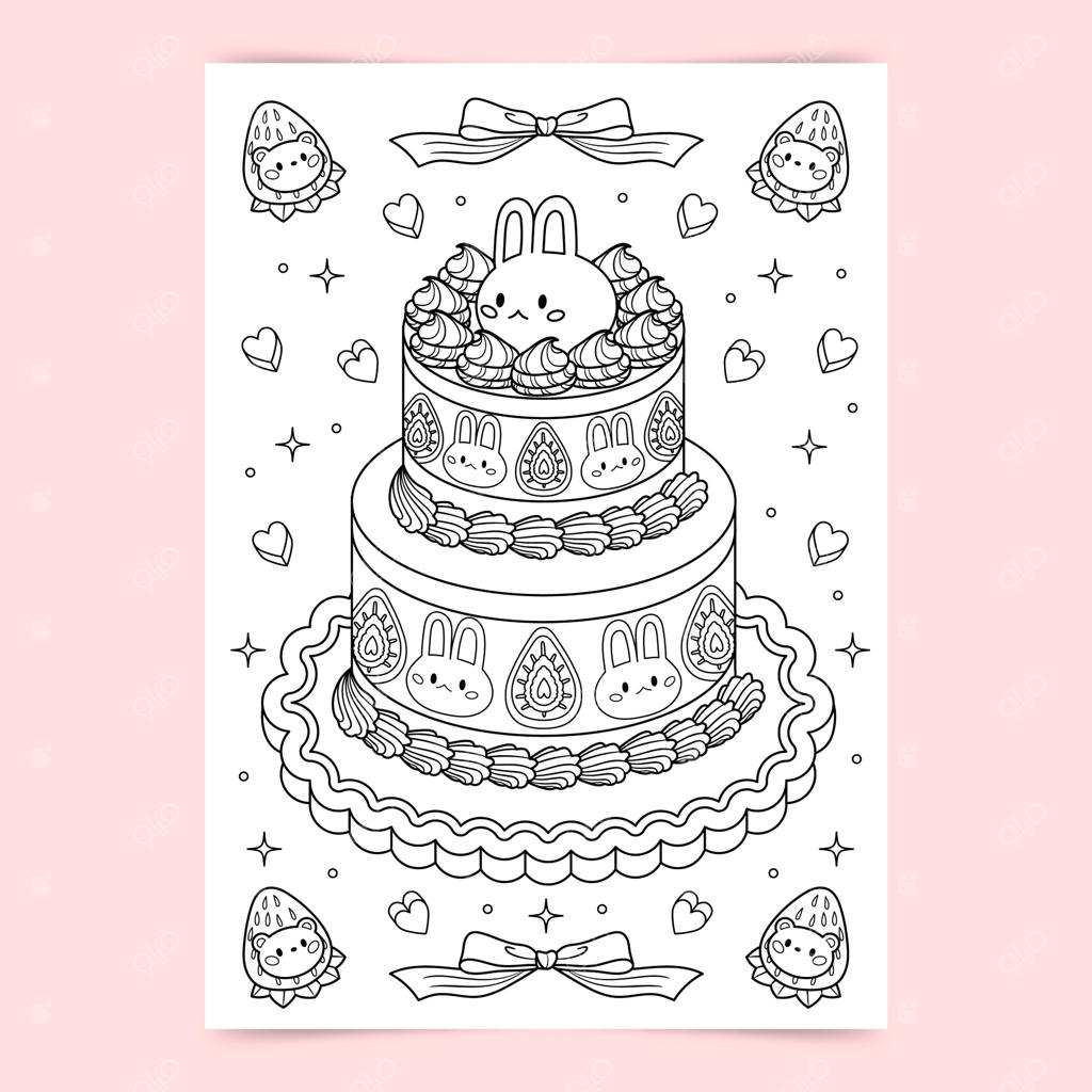 تصویرسازی دستی و بامزه برای کتاب رنگ‌آمیزی