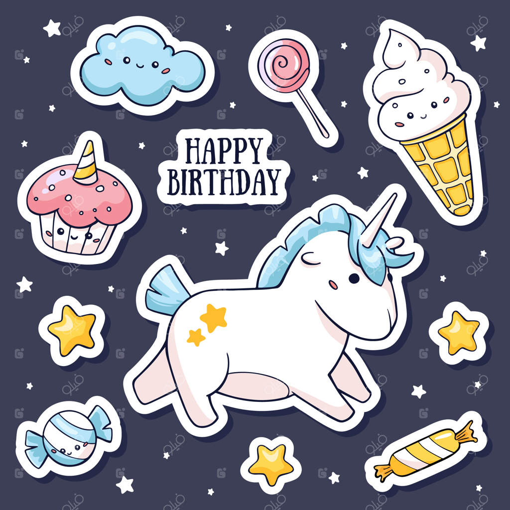 مجموعه استیکرهای بامزه