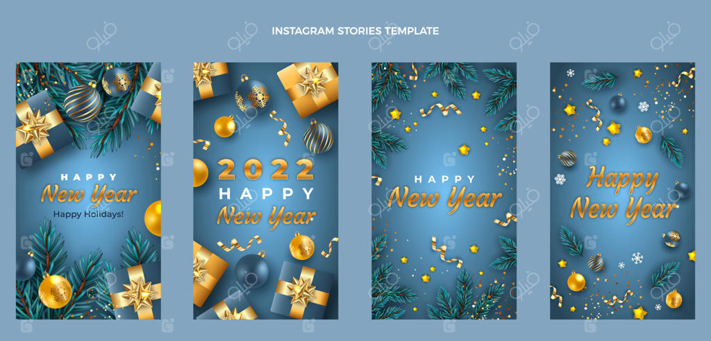 مجموعه استوری‌های اینستاگرام واقع‌گرایانه برای سال نو