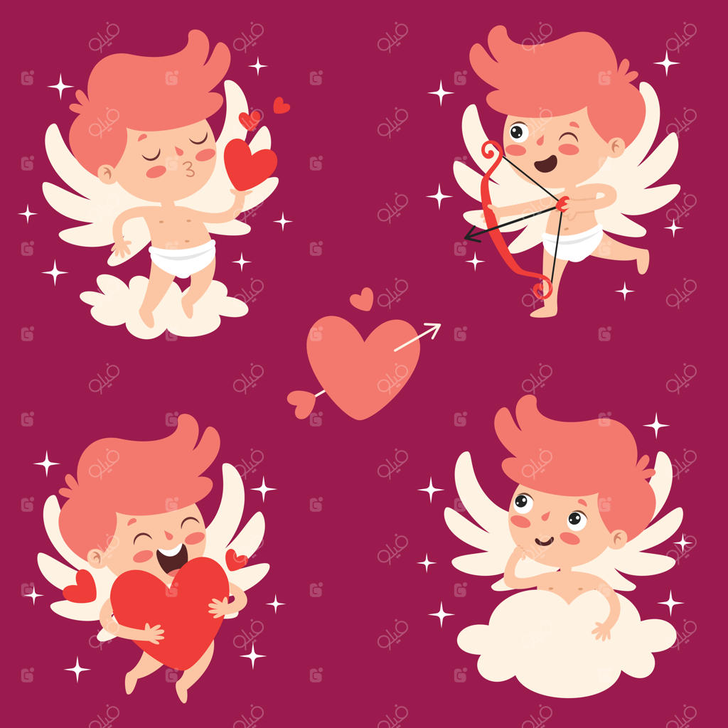 مفهوم عشق با شخصیت کارتونی