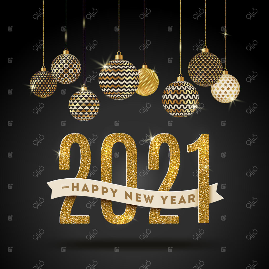 سال نو مبارک - تصویرسازی جشن‌ها.