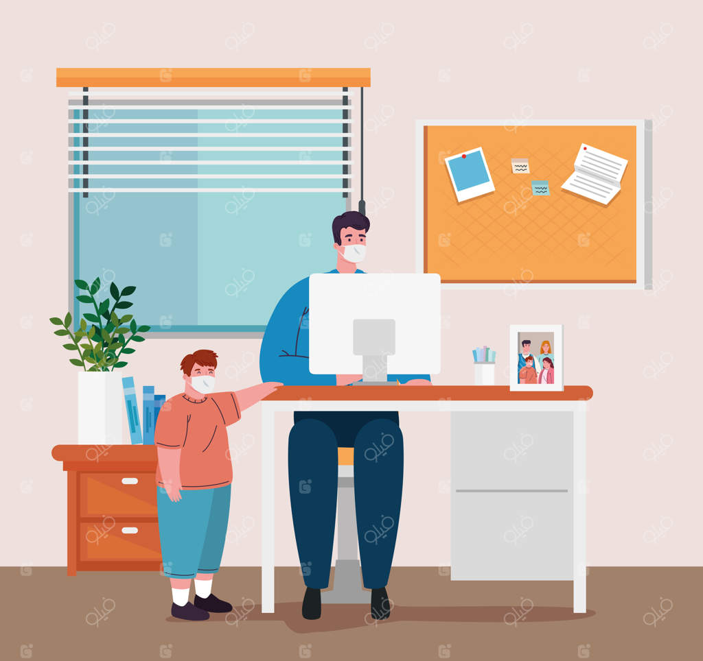 در خانه بمانید و از خانه کار کنید، از خودتان محافظت کنید، فاصله‌گذاری اجتماعی را رعایت کنید تا از خطر ابتلا به عفونت جلوگیری شود، در دوران قرنطینه ویروس کرونا در خانه بمانید.